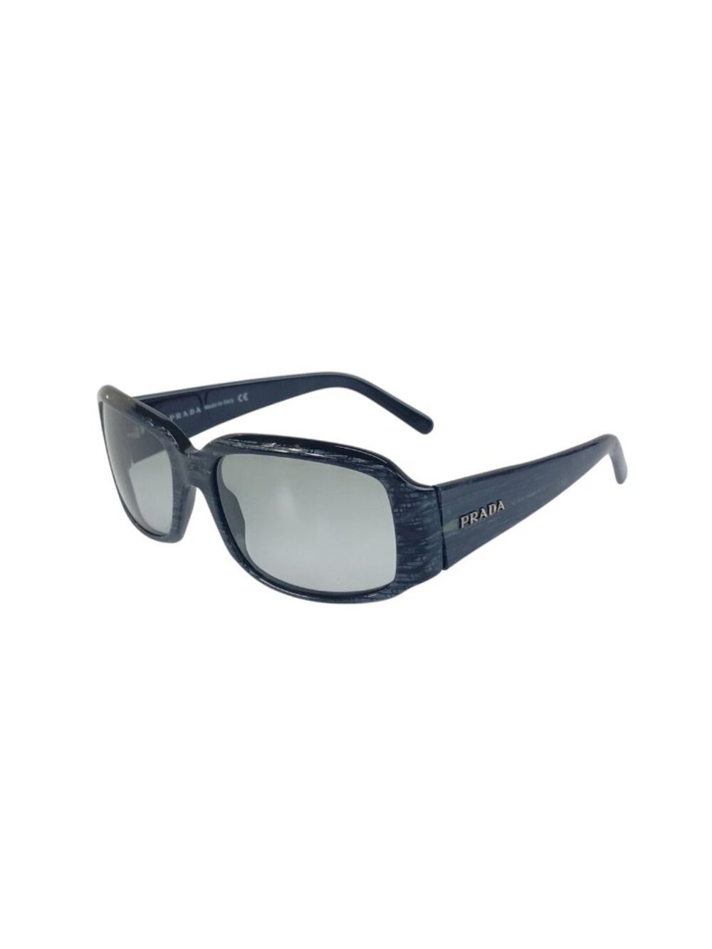 Prada Logo Marble Gray Acetate Sunglasses Eyewear